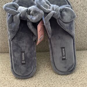 Gray/Blue Women's Slippers
